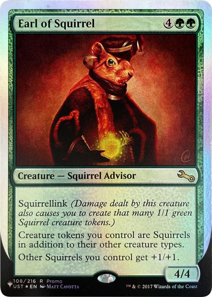 Earl of Squirrel (LIST-108) - The List (Unfinity Foil Edition) Foil