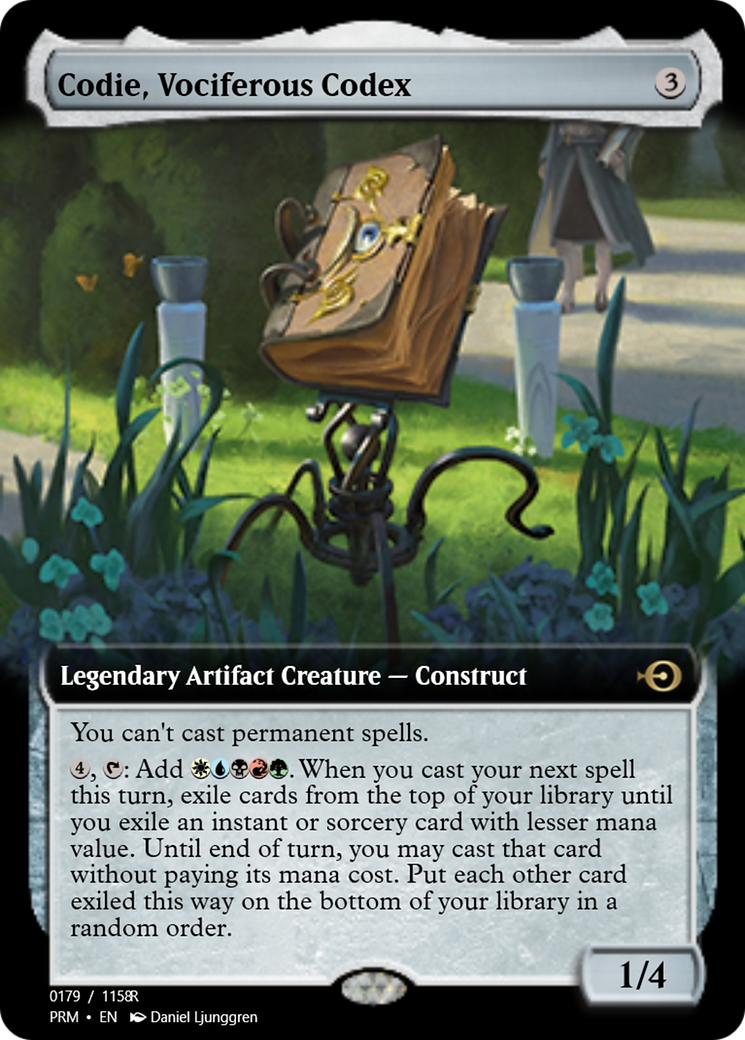 Codie, Vociferous Codex (PRM-90330) - Magic Online Promos Foil