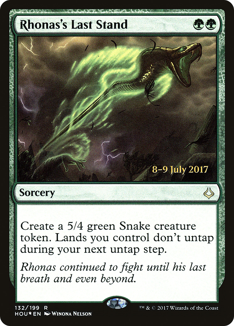 Rhonas's Last Stand (PRE-132S) - Hour of Devastation Promos Foil