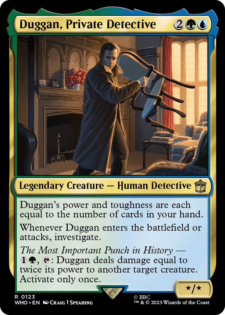 Duggan, Private Detective⁣ - Universes Beyond: Doctor Who⁣ (Rare)⁣ [123]