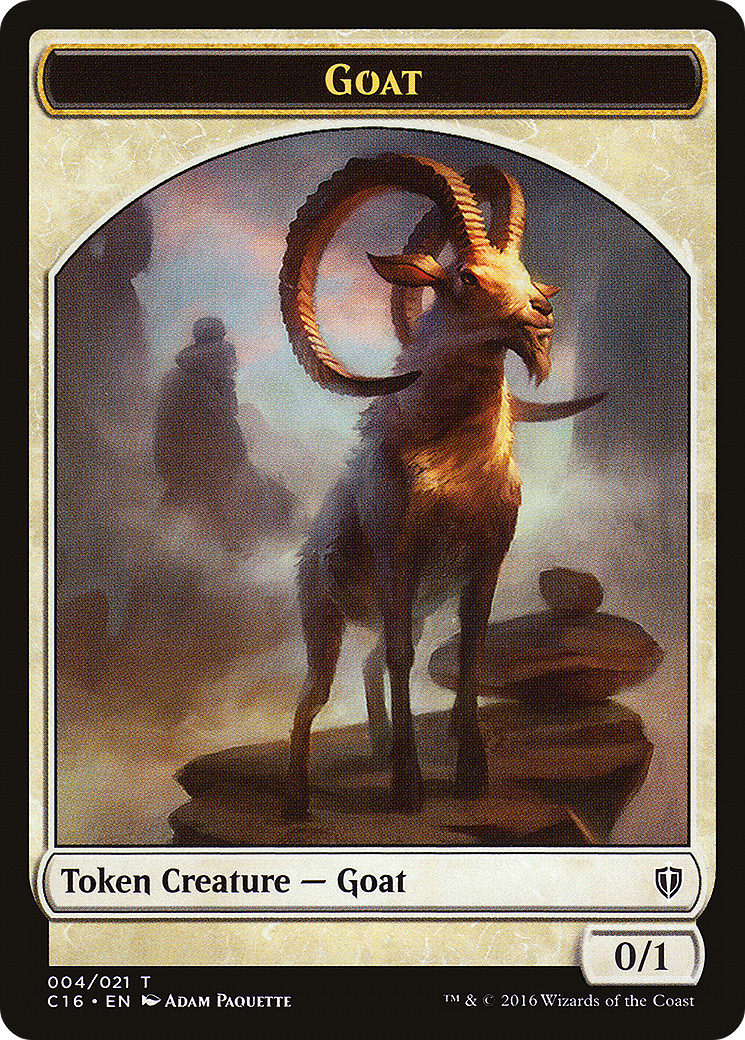 Goat // Thopter Double-Sided Token (C16-004) - Commander 2016 Tokens