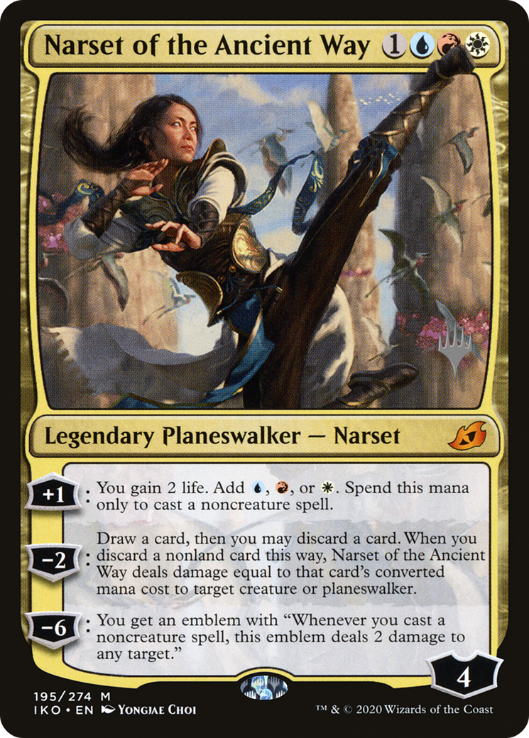 Narset of the Ancient Way (PPIKO-195P) - Ikoria: Lair of Behemoths Promos Foil