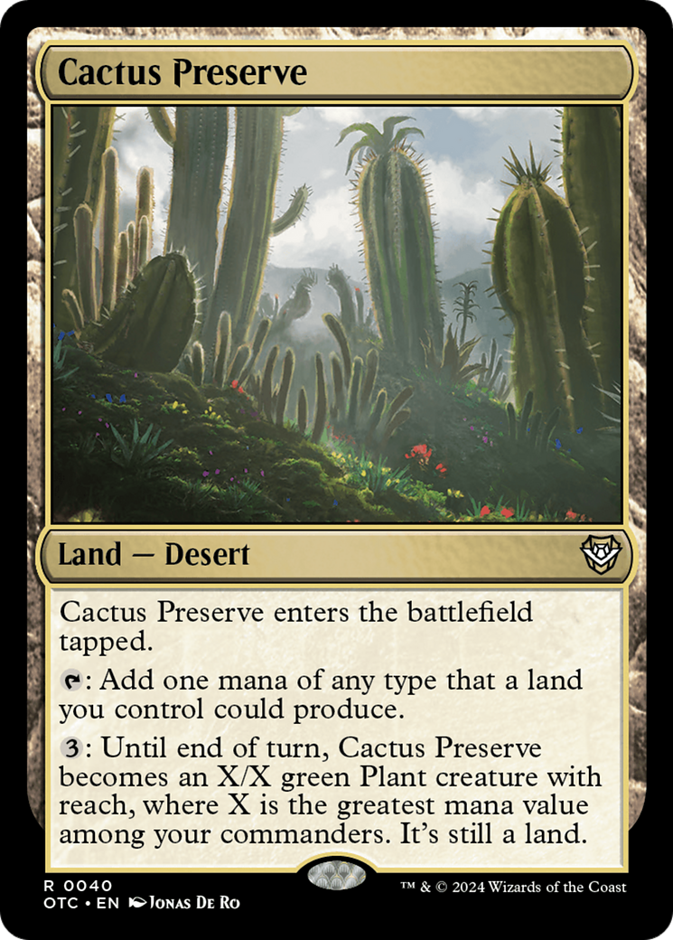 Cactus Preserve⁣ - Commander: Outlaws of Thunder Junction⁣ (Rare)⁣ [40]