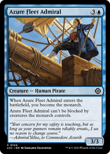 Azure Fleet Admiral⁣ - Commander: The Lost Caverns of Ixalan⁣ (Common)⁣ [144]
