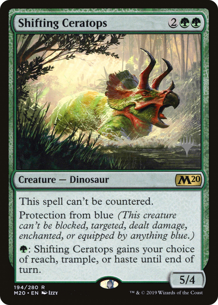 Shifting Ceratops (PPM20-194) - Core Set 2020 Promos Foil