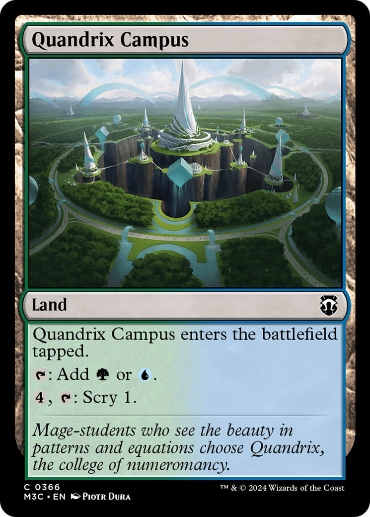 Quandrix Campus⁣ - Commander: Modern Horizons 3⁣ (Common)⁣ [366]