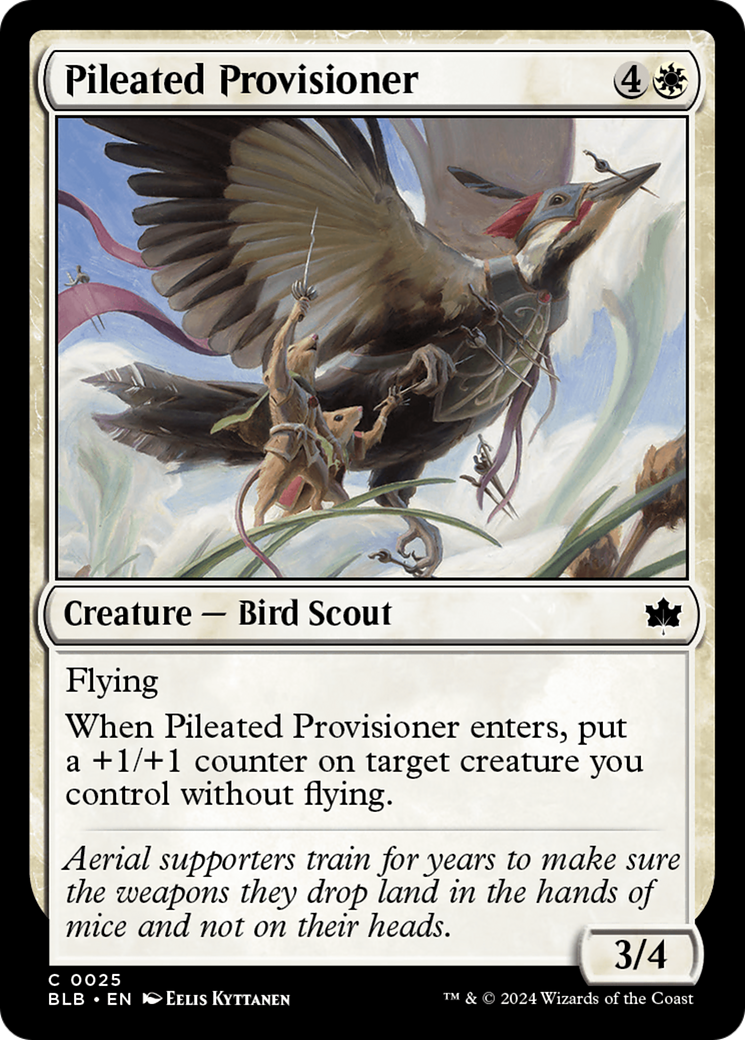 Pileated Provisioner⁣ - Bloomburrow⁣ (Common)⁣ [25]