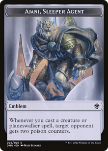 Ajani, Sleeper Agent Emblem (TDMU-025) - Dominaria United Tokens Foil