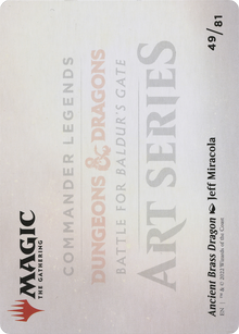 Ancient Brass Dragon // Ancient Brass Dragon (ACLB-049) - Battle for Baldur's Gate Art Series (Borderless)