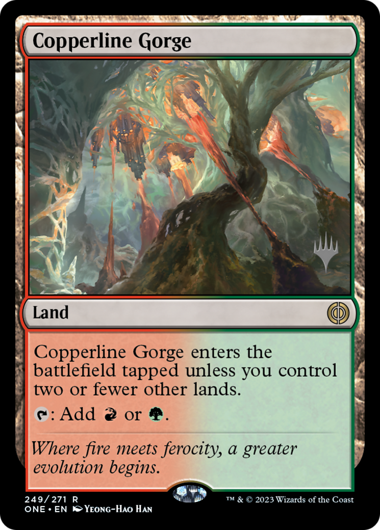 Copperline Gorge (PPONE-249) - Phyrexia: All Will Be One Promos
