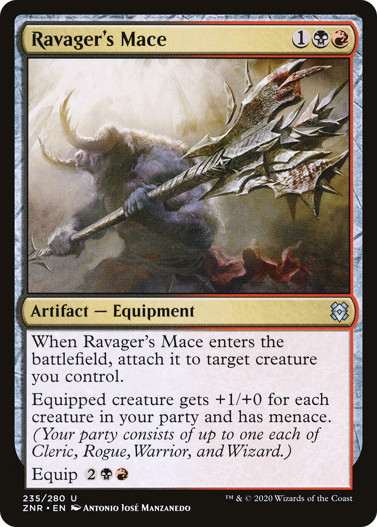 Ravager's Mace (ZNR-235) - Zendikar Rising Foil