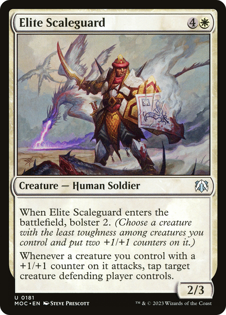 Elite Scaleguard⁣ - Commander: March of the Machine⁣ (Uncommon)⁣ [181]