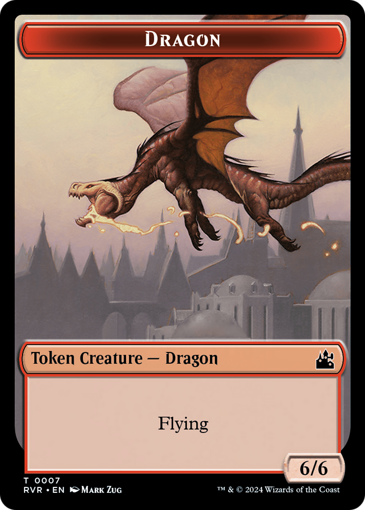 Dragon (TRVR-007) - Ravnica Remastered Tokens