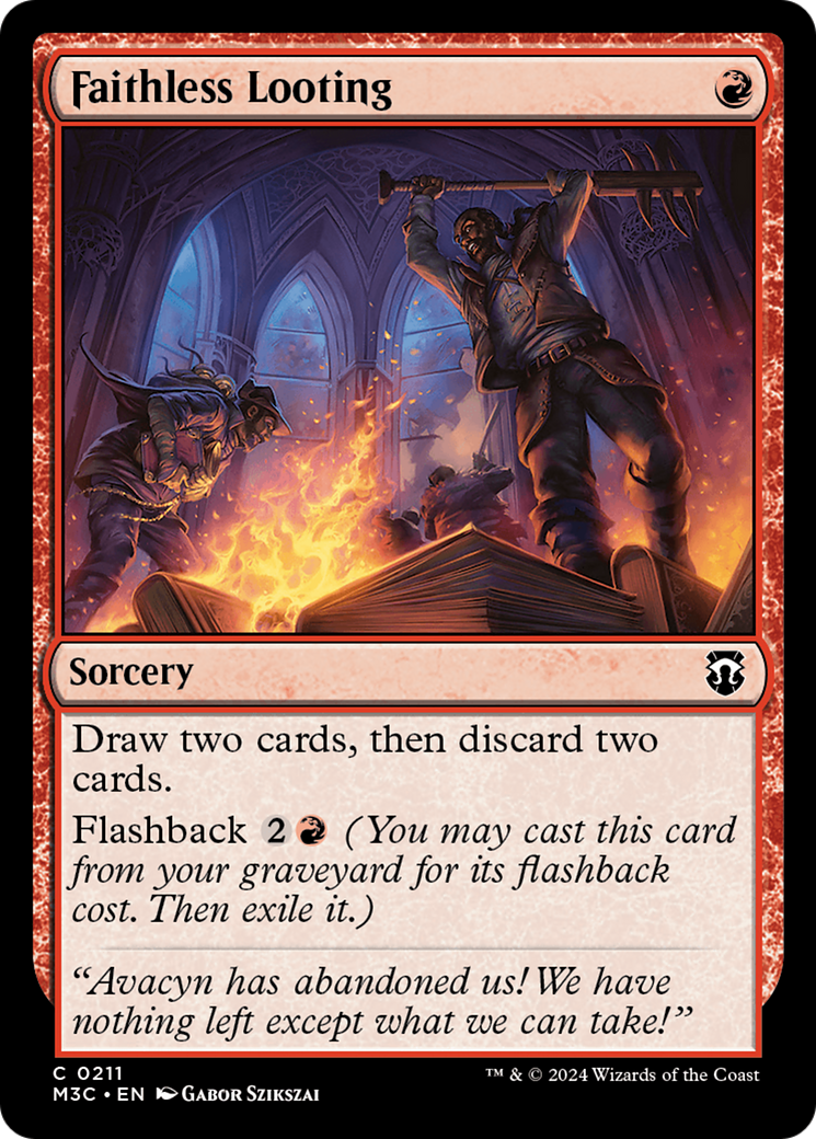 Faithless Looting⁣ - Commander: Modern Horizons 3⁣ (Common)⁣ [211]
