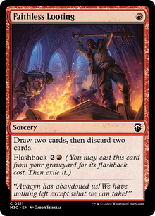 Faithless Looting⁣ - Commander: Modern Horizons 3⁣ (Common)⁣ [211]