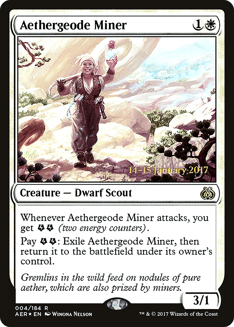 Aethergeode Miner (PRE-04S) - Aether Revolt Promos Foil