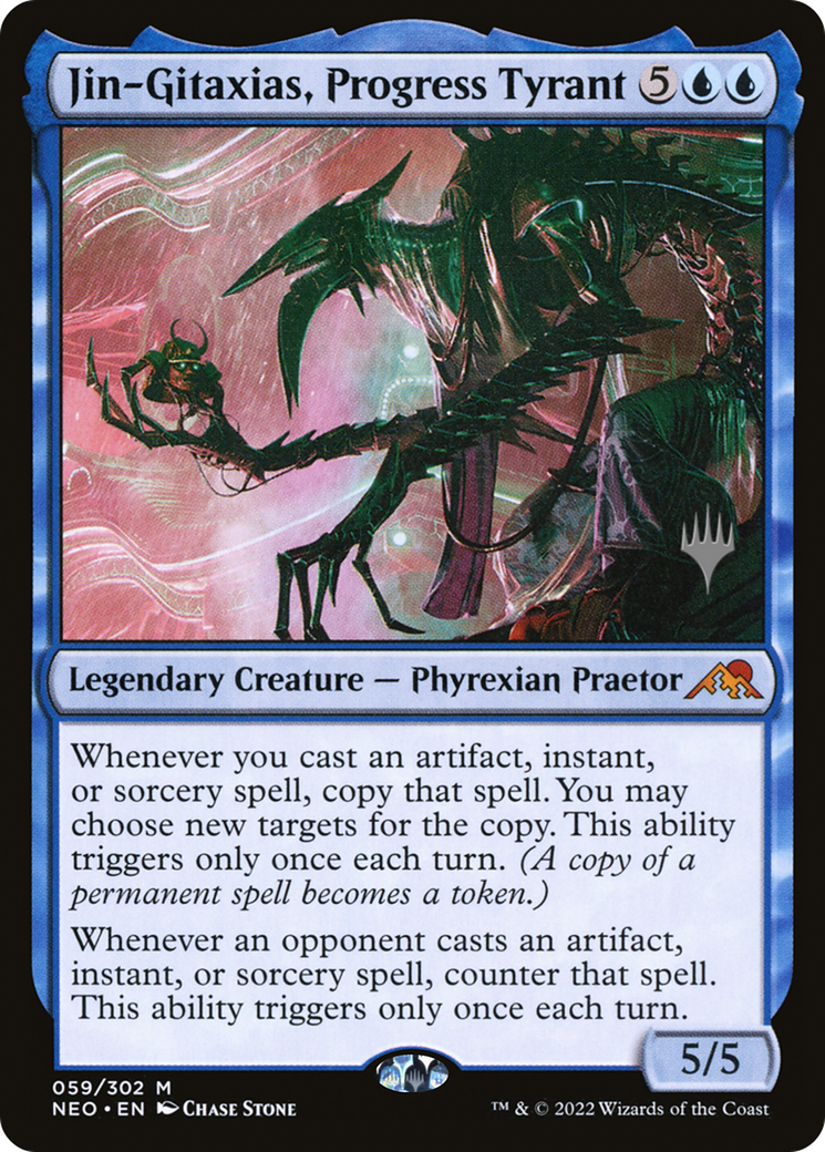 Jin-Gitaxias, Progress Tyrant (PPNEO-59P) - Kamigawa: Neon Dynasty Promos