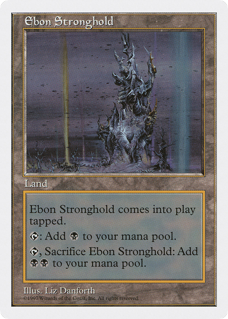 Ebon Stronghold (5ED-416) - Fifth Edition