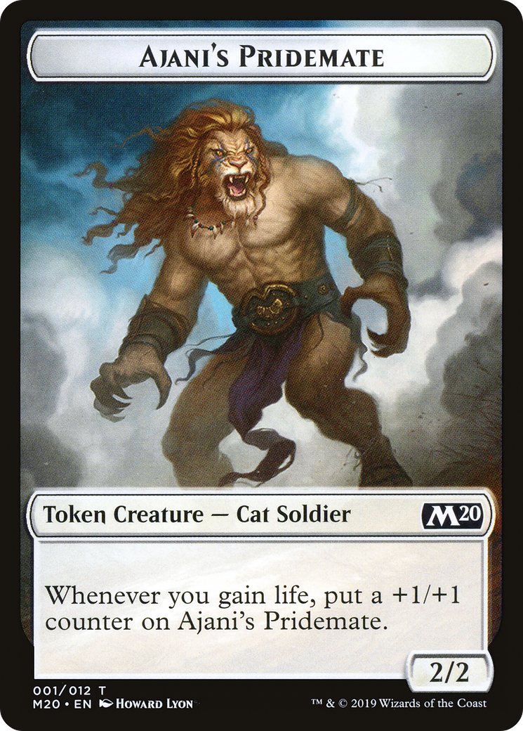 Ajani's Pridemate Token (M20-001) - Core Set 2020 Tokens