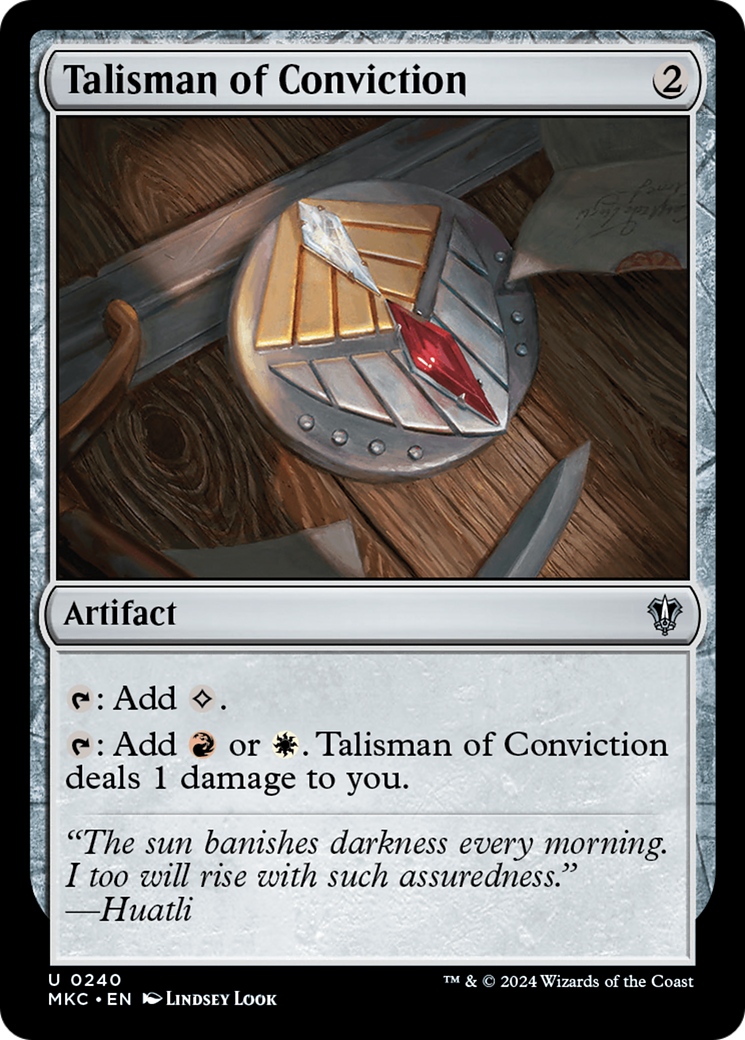 Talisman of Conviction⁣ - Commander: Murders at Karlov Manor⁣ (Uncommon)⁣ [240]