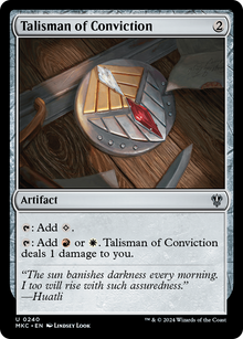 Talisman of Conviction⁣ - Commander: Murders at Karlov Manor⁣ (Uncommon)⁣ [240]