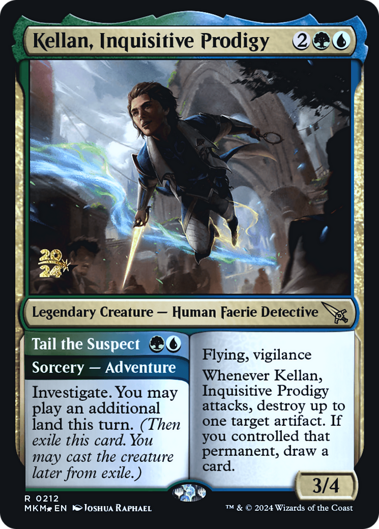 Kellan, Inquisitive Prodigy (PRE-212S) - Murders at Karlov Manor Promos Foil