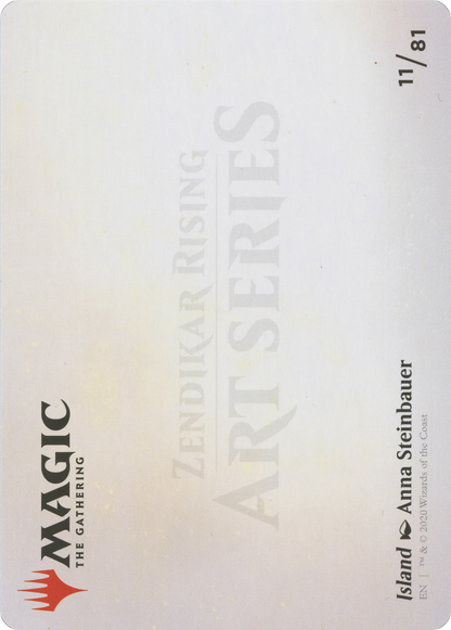 Island // Island (AZNR-011) - Zendikar Rising Art Series (Borderless)