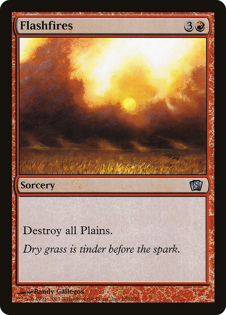 Flashfires (8ED-186★) - Eighth Edition Foil