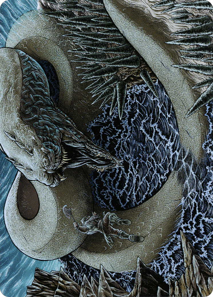 Koma, Cosmos Serpent // Koma, Cosmos Serpent (AKHM-080) - Kaldheim Art Series (Borderless) Foil