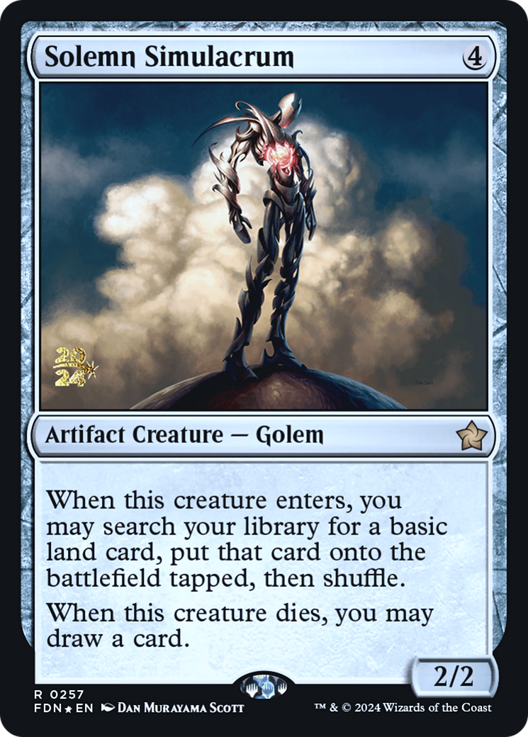 Solemn Simulacrum (PRE-257S) - Foundations Promos Foil
