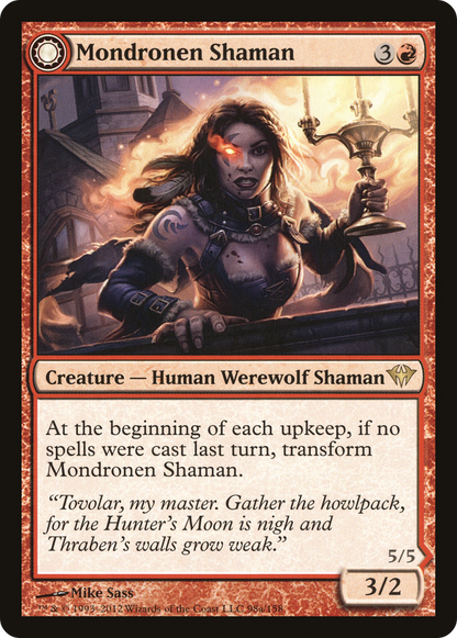 Mondronen Shaman (DKA-098) - Dark Ascension: (Double Faced Transform) Foil