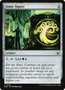 Simic Signet⁣ - Commander: March of the Machine⁣ (Common)⁣ [378]