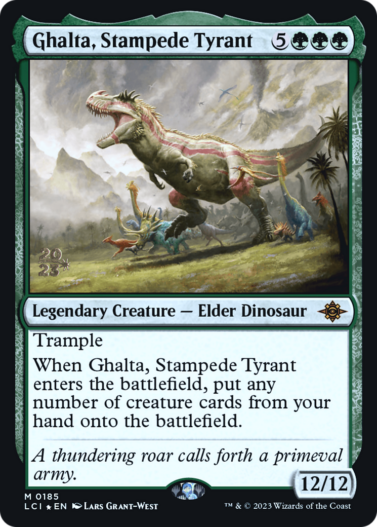 Ghalta, Stampede Tyrant (PRE-185S) - The Lost Caverns of Ixalan Promos Foil