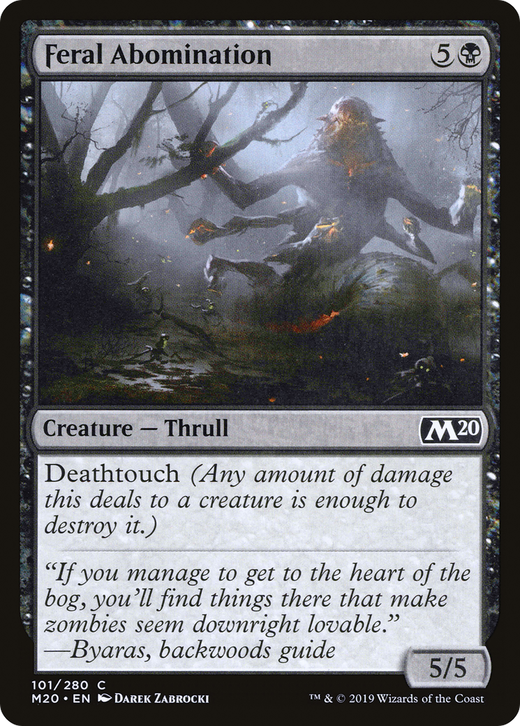 Feral Abomination⁣ - Core 2020⁣ (Common)⁣ [101]