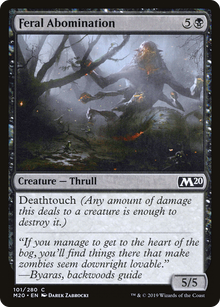 Feral Abomination⁣ - Core 2020⁣ (Common)⁣ [101]