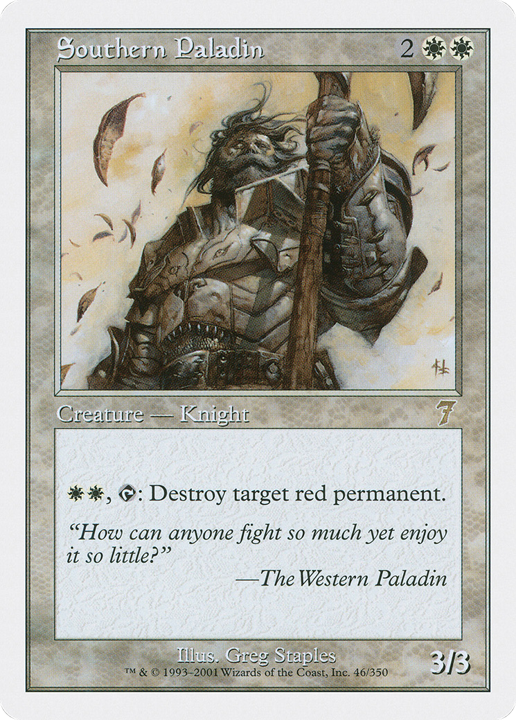 Southern Paladin (7ED-046) - Seventh Edition