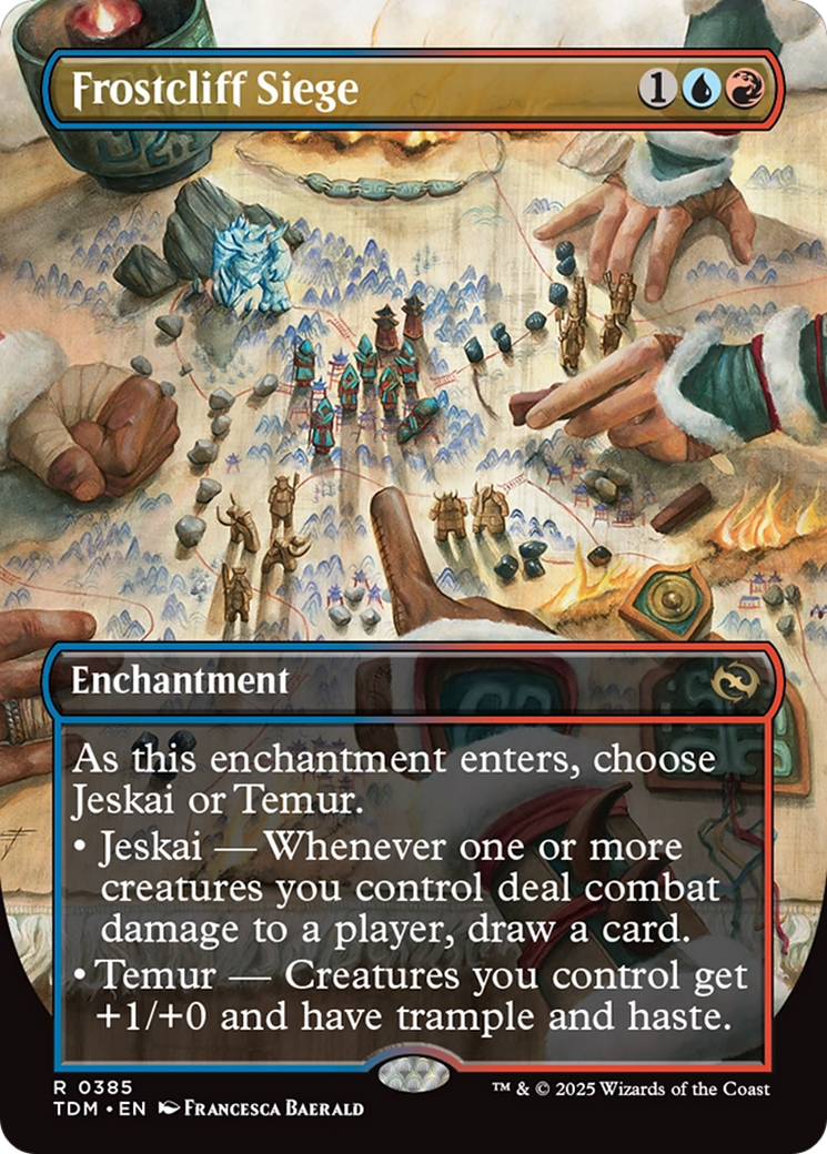 Frostcliff Siege (TDM-385) - Tarkir: Dragonstorm: (enchantment) (Borderless)