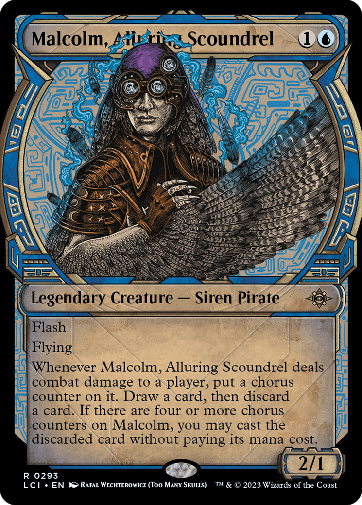Malcolm, Alluring Scoundrel (Showcase) (LCI-293) - The Lost Caverns of Ixalan: (Showcase)