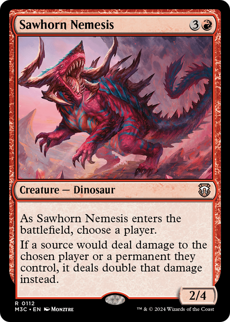 Sawhorn Nemesis⁣ - Commander: Modern Horizons 3⁣ (Rare)⁣ [112]