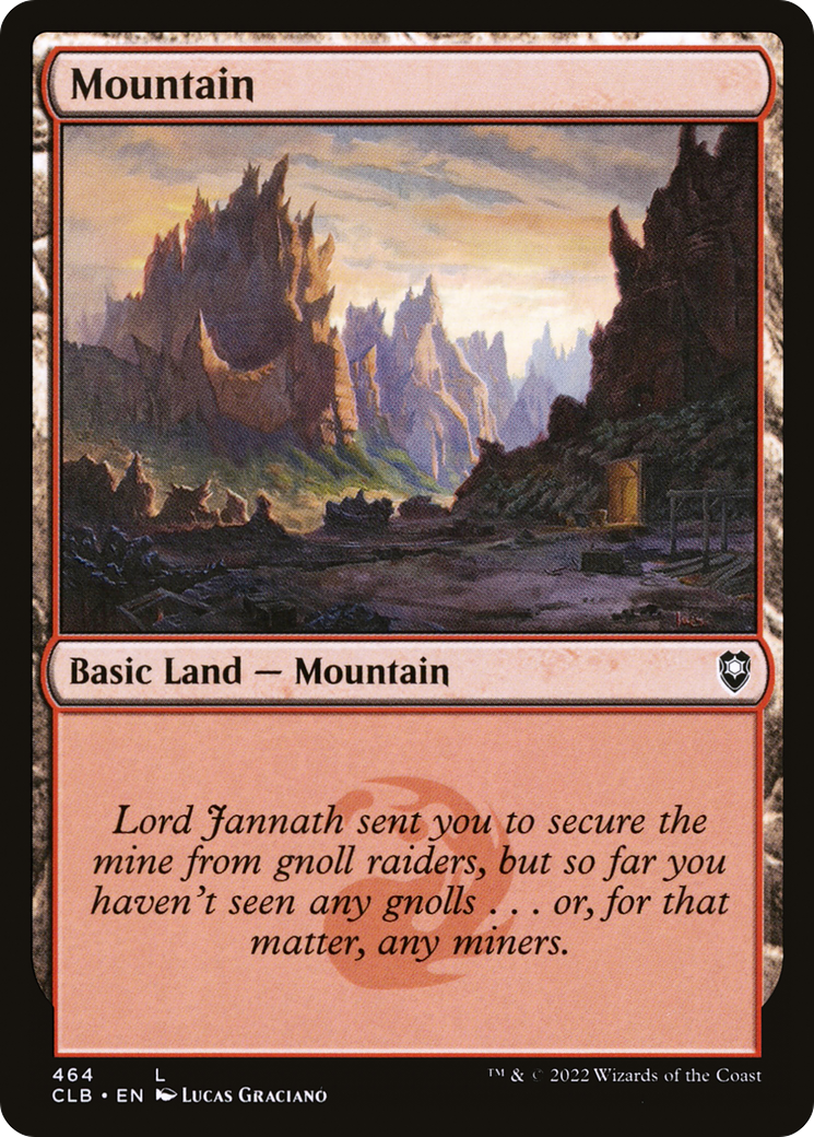 Mountain (V.2)⁣ - Commander Legends: Battle for Baldur's Gate: Extras⁣ (Land)⁣ [464]