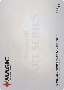 Aegar, the Freezing Flame // Aegar, the Freezing Flame (AKHM-055) - Kaldheim Art Series (Borderless)