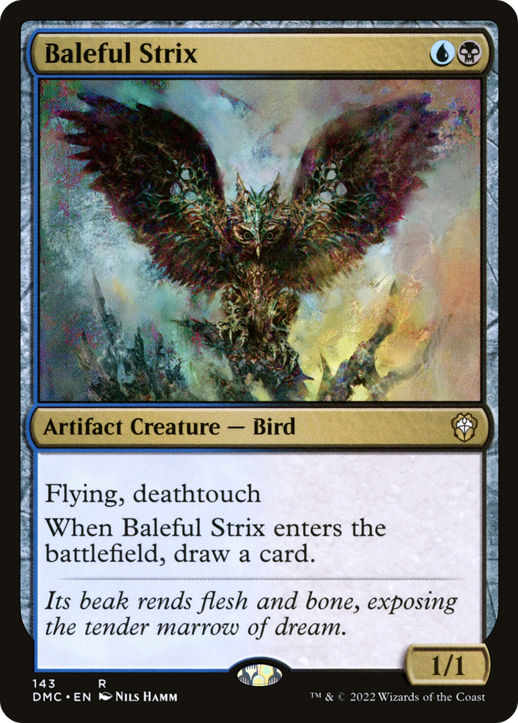 Baleful Strix⁣ - Commander: Dominaria United⁣ (Rare)⁣ [143]