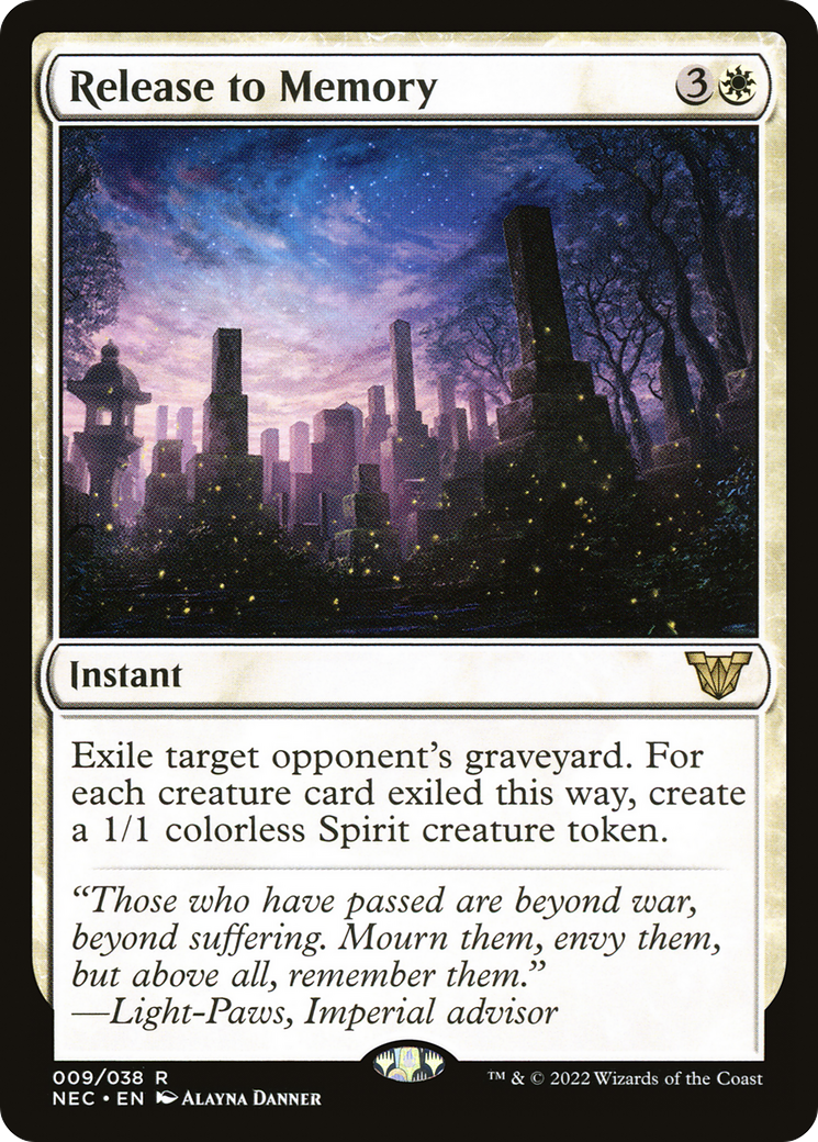 Release to Memory (NEC-009) - Neon Dynasty Commander