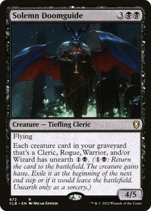Solemn Doomguide (V.1)⁣ - Commander Legends: Battle for Baldur's Gate: Extras⁣ (Rare)⁣ [672]
