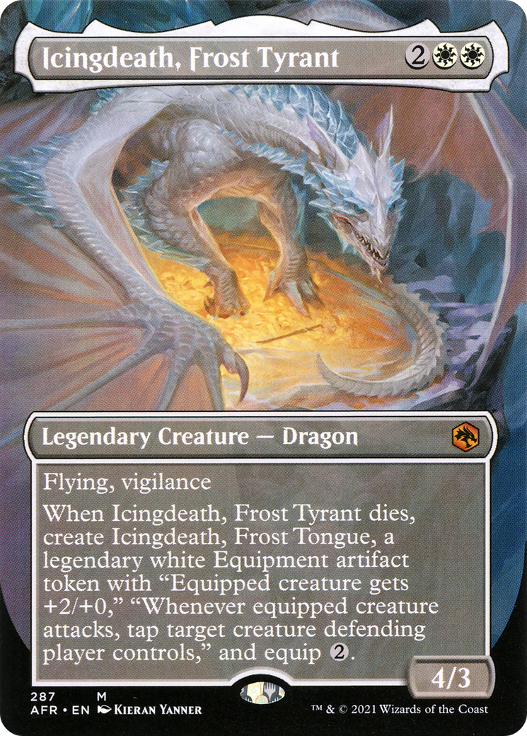 Icingdeath, Frost Tyrant (Borderless) (AFR-287) - Adventures in the Forgotten Realms (Borderless)