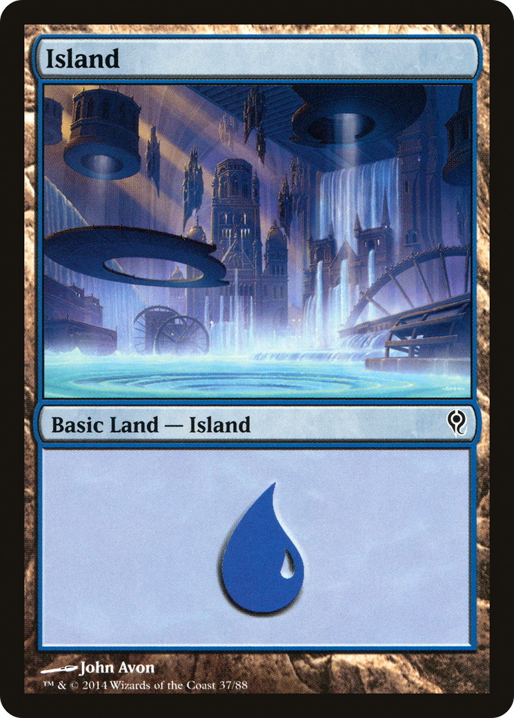 Island (37) (DDM-037) - Duel Decks: Jace vs. Vraska