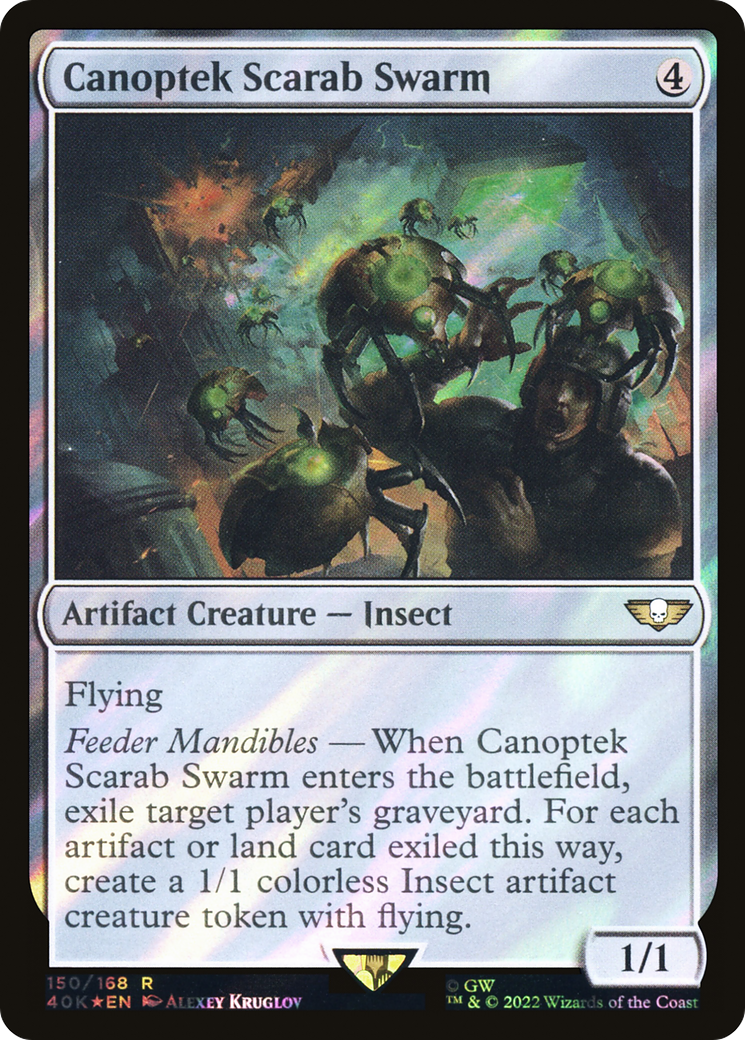 Canoptek Scarab Swarm (Surge Foil) (40K-150★) - Warhammer 40,000 Commander Foil