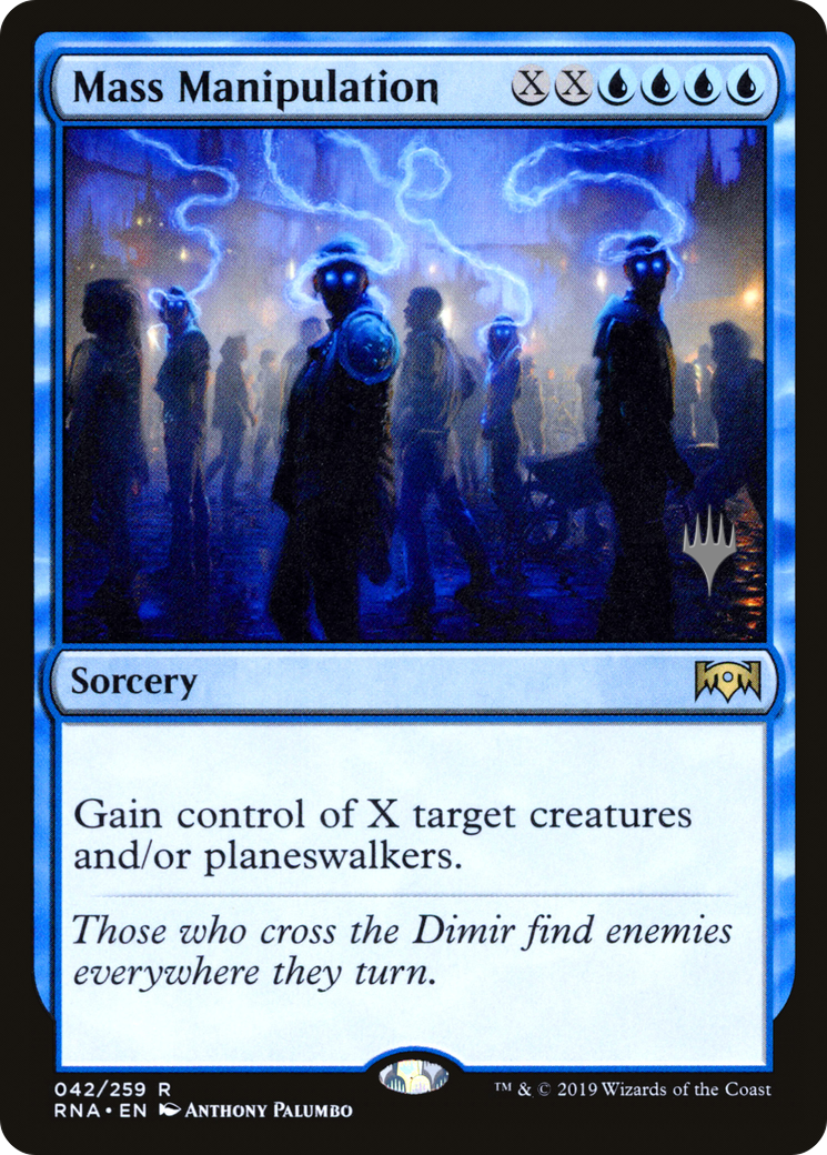 Mass Manipulation (PPTHB-42P) - Ravnica Allegiance Promos Foil