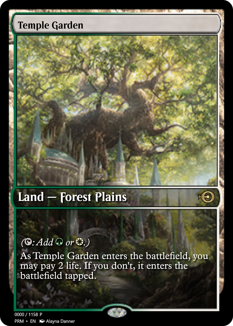 Temple Garden (PRM-72303) - Magic Online Promos Foil