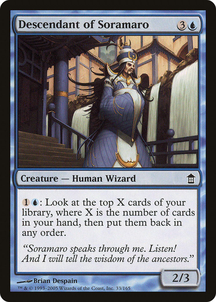 Descendant of Soramaro (SOK-033) - Saviors of Kamigawa Foil